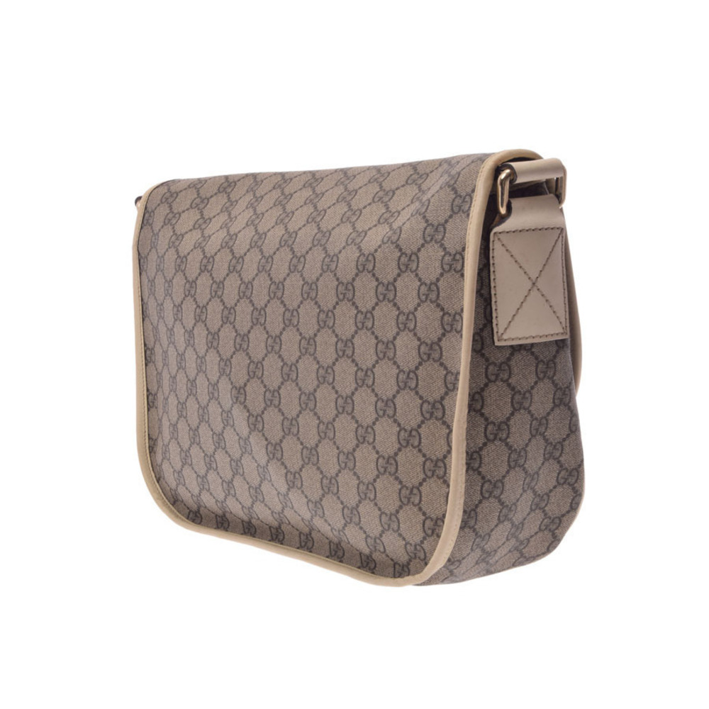 Gucci leather messenger Tan bag Beige GG